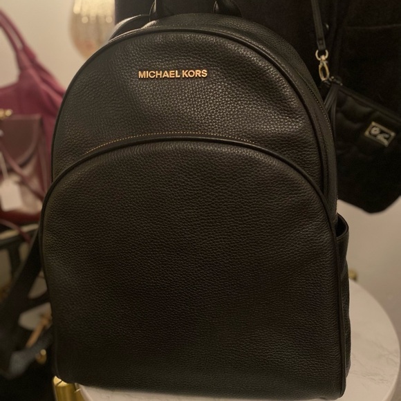 Michael Kors Other - Michael Kors Black Pebbled Leather Backpack